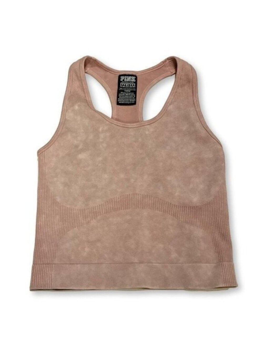 PINK by Victoria’s Secret Seamless Ribbed Racerback Tank – Mauve – Size XS